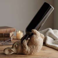 Wine Bottle Holder - 3D-Printed Bunny Rabbit Design For Table & Home Decor von CalmLayersStudio3D