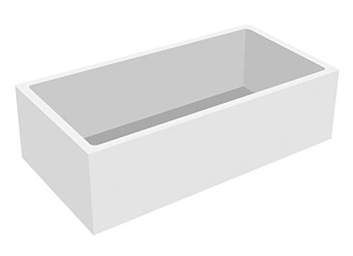 Calmwaters® Wannenträger 180 x 80 cm Modern Select, Passend für Rechteck-Badewanne 180x80 cm, Styroporträger, Schall- und wärmedämmend, Direkt verfliesbar, Badewannenträger in Weiß, 03AX3361 von Calmwaters