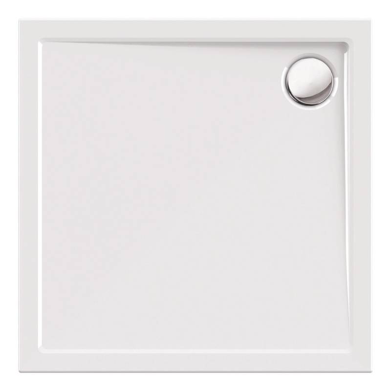 Calmwaters Quadrat-Duschwanne Modern Select 80x80x2,5 cm Acryl 01SL2983 von Calmwaters