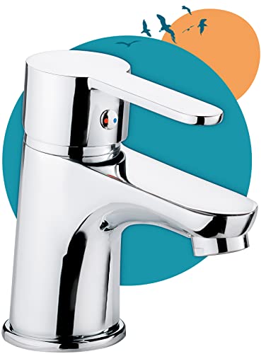 Calmwaters Wasserhahn Bad, Waschtischarmatur mit Zugstange, Armatur Badezimmer für Waschbecken, Mischbatterie mit Ablaufgarnitur, Badarmatur, Einhebelmischer, Waschbeckenarmatur, Messingkern, Chrom Calmwaters Wasserhahn Bad, Waschtischarmatur mit Zugstange, Armatur Badezimmer für Waschbecken, Mischbatterie mit Ablaufgarnitur, Badarmatur, Einhebelmischer, Waschbeckenarmatur, Messingkern, Chrom von Calmwaters