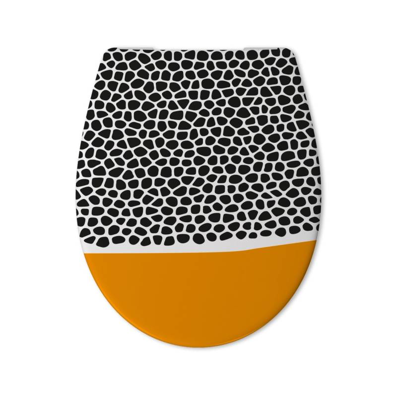 Calmwaters WC Sitz Motiv Animal Print Antibakteriell Absenkautomatik 26LP6210 von Calmwaters