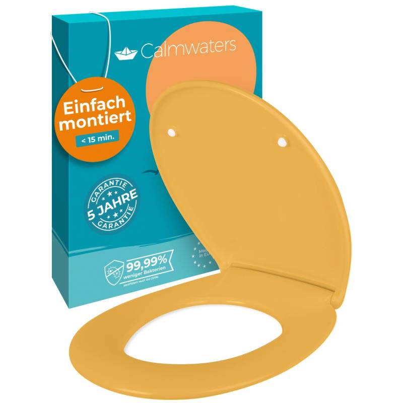 Calmwaters WC Sitz Premium Curry-Gelb Absenkautomatik Made In EU 250 kg Antibakteriell Abnehmbar Duroplast 26LP6229 Calmwaters WC Sitz Premium Curry-Gelb Absenkautomatik Made In EU 250 kg Antibakteriell Abnehmbar Duroplast 26LP6229 von Calmwaters