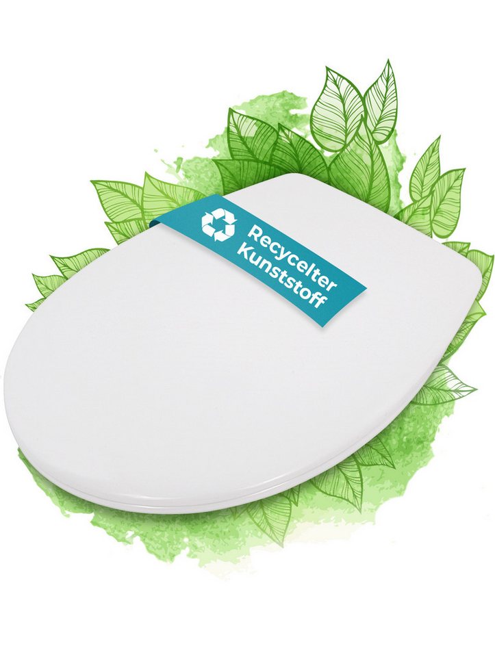 Calmwaters WC-Sitz Recyclat, 100 % recycelter Kunststoff, mit Absenkautomatik, Top-Fix, 26LP6151 Calmwaters WC-Sitz Recyclat, 100 % recycelter Kunststoff, mit Absenkautomatik, Top-Fix, 26LP6151 von Calmwaters