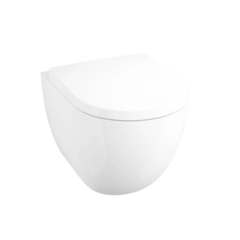 Calmwaters Wand-WC PureView Spülrandlos Aqua TurboStream Technologie Set WC-Sitz Absenkautomatik Weiß 08AB6240 von Calmwaters