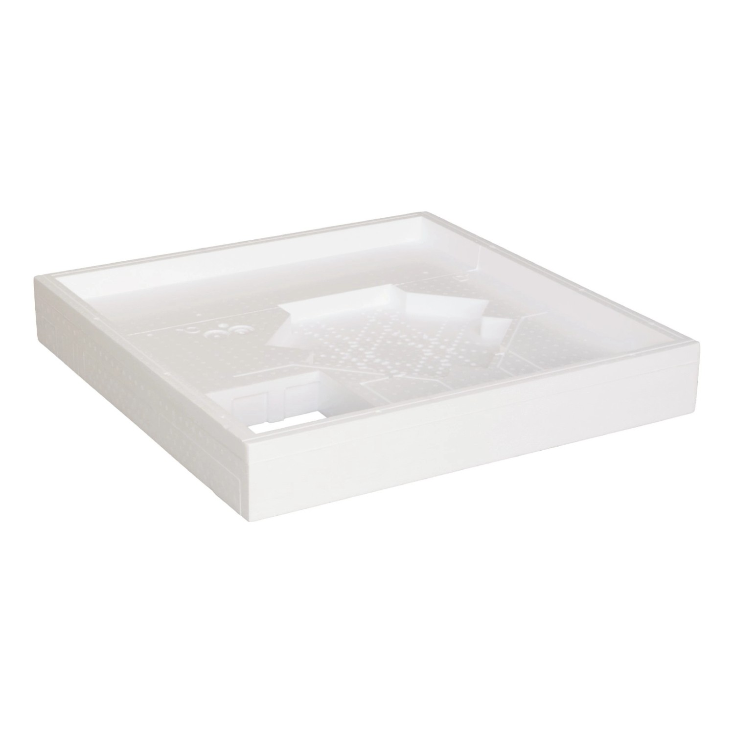 Calmwaters Wannenträger Duschwanne Modern Select 80 x 80 cm x 2,5 cm Weiß Styropor 03AX3004 von Calmwaters