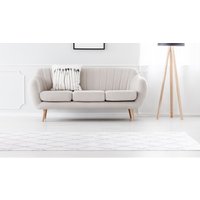 calo-deluxe Teppich "Jardan-2000" rechteckig 20 mm Höhe besonders weich durch Microfaser, Rauten-Design von Calo-Deluxe