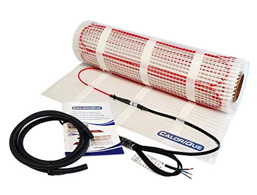 CALORIQUE Elektrische Heizkabelmatte – 7,0 m² – Sparsame Elektrische Fußbodenheizung 200 W/m² – TWIN-Technologie - Erneuerbare Energie-Quellen [Energieeffizienzklasse A +++] von Calorique