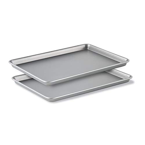 Calphalon Aluminiumguss Backgeschirr Backblech 2 Stück silber von Calphalon