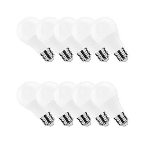 Calugy 10er Pack LED Globe A60 9-58 Watt E27 850 Lumen 840 kaltweiß nicht dimmbar - LED Lampe - Tropfen - LED Glühbirne - E27 Leuchtmittel - LED Birne - LED Glühlampe - LED Bulb von Calugy