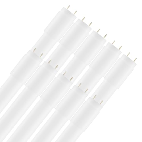 Calugy 10er Pack LED Tube T8 120cm 18W/840 4000K neutralweiß G13 - LED-Röhre inkl. LED Starter - 2160 lm - 270° Ausstrahlungswinkel - nicht dimmbar - KVG Röhre - Ersatz für 36W Leuchtstoffröhre von Calugy