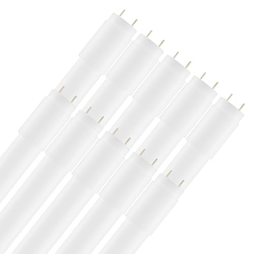 Calugy 10er Pack LED Tube T8 120cm 18W/860 6000K tageslicht G13 - LED-Röhre inkl. LED Starter - 2160 lm - 270° Ausstrahlungswinkel - nicht dimmbar - KVG Röhre - Ersatz für 36W Leuchtstoffröhre von Calugy