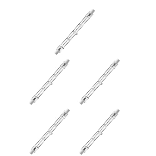Calugy 5er Pack Halogenstab R7s 118mm 240 Watt 4700 Lumen 827 warmweiß dimmbar – Halogen Stablampe - R7s Leuchtmittel Calugy 5er Pack Halogenstab R7s 118mm 240 Watt 4700 Lumen 827 warmweiß dimmbar – Halogen Stablampe - R7s Leuchtmittel von Calugy