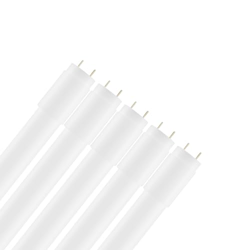 Calugy 5er Pack LED Tube T8 120cm 18W/840 4000K neutralweiß G13 - LED-Röhre inkl. LED Starter - 2160 lm - 270° Ausstrahlungswinkel - nicht dimmbar - KVG Röhre - Ersatz für 36W Leuchtstoffröhre von Calugy