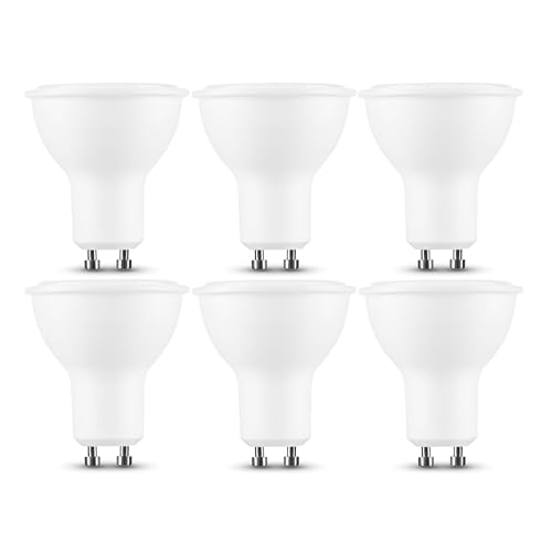 Calugy 6er Pack LED Spot Alu-Plastic PAR16 GU10 7W ersetzt 50W, warmweiß 2700K 550lm nicht dimmbar | LED Spot | LED GU10 | GU10 Reflektor von Calugy