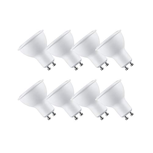 Calugy 8er Pack LED Spot Alu-Plastic PAR16 7-45 Watt GU10 600 Lumen 860 Tageslicht nicht dimmbar - LED Halogenstrahler - LED Reflektorlampe - LED Spot - LED Reflektor – Spot - GU10 Leuchtmittel von Calugy