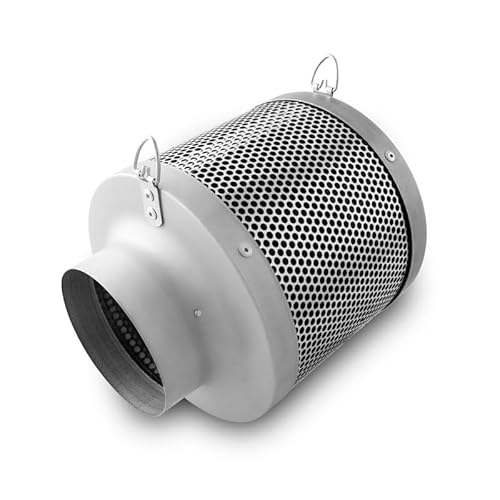 Caluma Aktivkohlefilter Ø 100 mm 120 m³h, kleiner AKF (24x20x20 cm), Grow von Caluma
