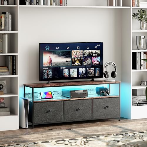 Caluself Aufbewahrungsschrank – 137 cm TV-Ständer mit DREI Schubladen – Eisenrahmen – höhenverstellbare Füße Caluself Aufbewahrungsschrank – 137 cm TV-Ständer mit DREI Schubladen – Eisenrahmen – höhenverstellbare Füße von Caluself