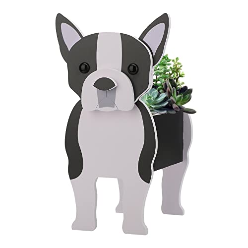 Caluself Blumentopf Hund, Hunde-Pflanztöpfe,Pflanztöpfe Mit Drainage, 3D Blumentopf In Tierform, Gartentöpfe Für Innen/außengarten von Caluself
