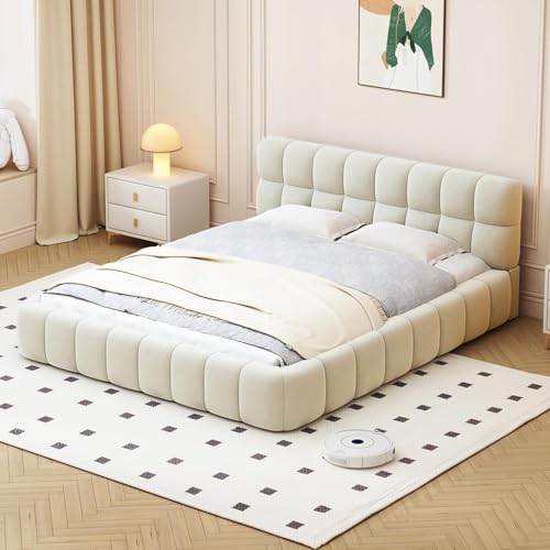 Caluself lit YCZ Double rembourré, Double Avec sommier à Lattes, plat Avec Bordure rembourrée et dossier Doux, de Chambre à Coucher élégant et élégant Pour adultes. dcaz.R6c8cN Caluself lit YCZ Double rembourré, Double Avec sommier à Lattes, plat Avec Bordure rembourrée et dossier Doux, de Chambre à Coucher élégant et élégant Pour adultes. dcaz.R6c8cN von Caluself