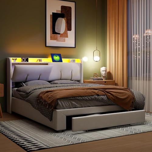 lit YCZ rembourré, Double Avec tiroirs, tête de LED, fonction de Charge USB et compartiments de Rangement, de Rangement hydraulique.V8c2cB lit YCZ rembourré, Double Avec tiroirs, tête de LED, fonction de Charge USB et compartiments de Rangement, de Rangement hydraulique.V8c2cB von Caluself