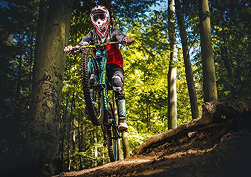 CALVENDO Mountainbike Action, Poster DIN A2 quer, Bilder, Kunstdruck, Wandbild, Wanddeko, Prints ohne Rahmen von CALVENDO