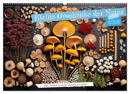 Kleine Geschenke der Natur (Wandkalender 2026 DIN A2 quer), CALVENDO Monatskalender: Ein Kalender voller kleiner Naturschätze - kunstvoll im ... Staunen und Schenken (CALVENDO Hobbys) von CALVENDO