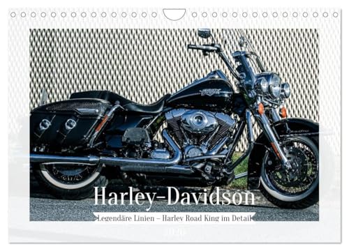 Legendäre Linien – Harley Road King im Detail (Wandkalender 2026 DIN A4 quer), CALVENDO Monatskalender: King of the Road – Ein Jahr auf zwei Rädern (CALVENDO Mobilitaet) von Calvendo
