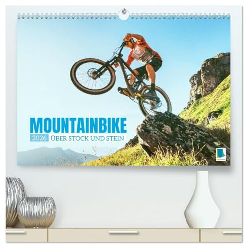 Mountainbike: Über Stock und Stein (hochwertiger Premium Wandkalender 2026 DIN A2 quer), Kunstdruck in Hochglanz: Mountainbiken: Naturerlebnis pur auf zwei Rädern (CALVENDO Sport) von Calvendo