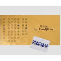 Gold Kalender Magnetwand/Whiteboard Wandtafel - Handgemacht Verschiedene Größen von Calvill