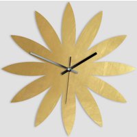 Pure Brass Blume - Messing Wanduhr Verschiedene Größen von Calvill