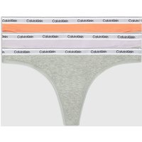 Calvin Klein Underwear String "3 PACK THONG (LOW-RISE)" Packung, 3er-Pack, 3 Stk. tlg., mit Logobund von Calvin Klein Underwear