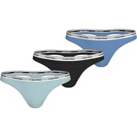 Calvin Klein Underwear Tanga "3 PACK THONG (LOW-RISE)" 3 Stk. tlg., String low waist mit Logobund von Calvin Klein Underwear