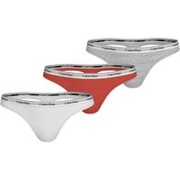Calvin Klein Underwear Tanga "3 PACK THONG (LOW-RISE)" 3 Stk. tlg., String low waist mit Logobund von Calvin Klein Underwear