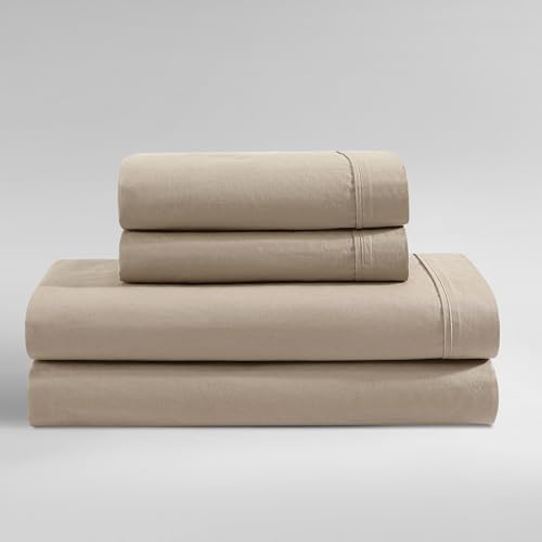 Calvin Klein Bettwäsche-Set für Queensize-Betten, gewaschenes Perkal-Bettwäsche-Set mit tiefen Taschen, 100% luxuriöse Baumwolle, superweich und gemütlich, Öko-Tex-Zertifiziert (gewaschenes Calvin Klein Bettwäsche-Set für Queensize-Betten, gewaschenes Perkal-Bettwäsche-Set mit tiefen Taschen, 100% luxuriöse Baumwolle, superweich und gemütlich, Öko-Tex-Zertifiziert (gewaschenes von Calvin Klein