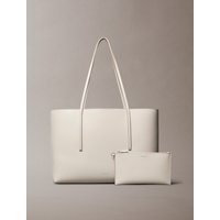 Calvin Klein Henkeltasche "FOIL LOGO TOTE W/POUCH" Damen-Schultertasche mit Reißverschluss-Tasche von Calvin Klein