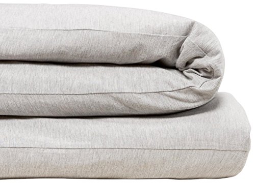 Calvin Klein Moderner Baumwollkörper, einfarbig, 1 Stück, Bettbezug, Full/Queen-Size-Größe, Baumwoll-Modal, 170 g/m² (grau) von Calvin Klein