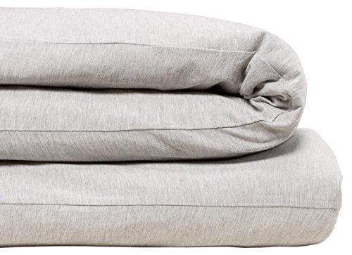 Calvin Klein Moderner Baumwollkörper, einfarbig, 1 Stück, Doppelbettgröße, Baumwoll-Modal, 170 g/m², Grau von Calvin Klein