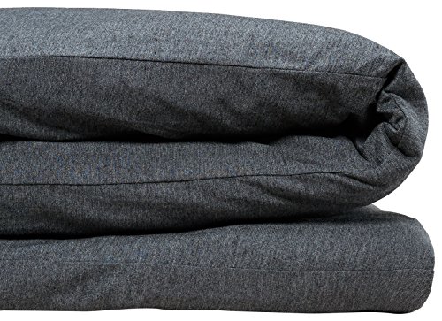 Calvin Klein Moderner Baumwollkörper, einfarbig, 1 Stück, King-Size-Bett, Baumwoll-Modal, 170 g/m² (anthrazit) von Calvin Klein