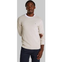 Calvin Klein Rundhalspullover "MICRO WAFFLE TEXTURE CN SWEATER", mit Waffelstruktur von Calvin Klein