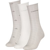 Calvin Klein Socken "CK WOMEN SOCK 3P GIFTBOX GRID AOP" 3er Pack, Geschenkbox von Calvin Klein