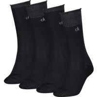 Calvin Klein Socken "CK WOMEN SOCK 4P HOLIDAY PACK LUREX" 4er Pack, 4 Stk. tlg. Glitzerfäden, Logostickerei, kleiner Rollrand von Calvin Klein