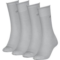 Calvin Klein Socken "CK WOMEN SOCK 4P HOLIDAY PACK LUREX" 4er Pack, 4 Stk. tlg. Glitzerfäden, Logostickerei, kleiner Rollrand von Calvin Klein