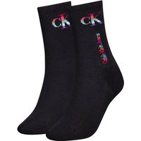Calvin Klein Socken "CKJ WOMEN SOCKS PRIDE", (Packung, 2 Paar), Regenbogen-Logo von Calvin Klein
