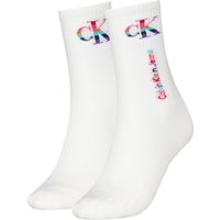 Calvin Klein Socken "CKJ WOMEN SOCKS PRIDE", (Packung, 2 Paar), Regenbogen-Logo von Calvin Klein