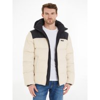 Calvin Klein Steppjacke "CRINKLE NYLON COLOR BLOCK PUFFER", mit Kapuze, mit Markenlabel von Calvin Klein