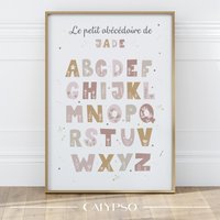 Alphabet-Buchstaben-Poster Für Kleines Mädchen, Personalisierte Dekoration Das Kinderzimmer von CalypsoDigitalDesign