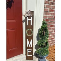 Bless Our Home Porch Schild Rustikales Bauernhaus Im Freien Leaner von CalypsosHomeDecor