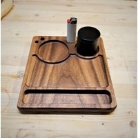 Rolling Tablett Aus Nussbaum, Kirschbaum, Ahorn Oder Esche von CalyssaWoodworks