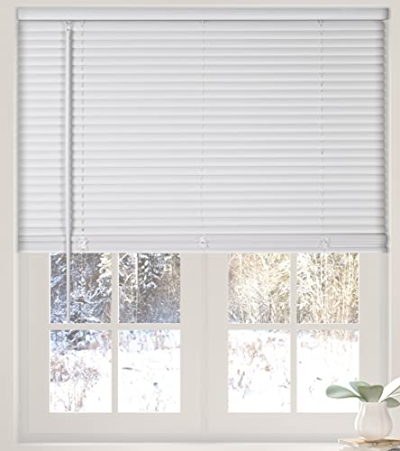 Calyx Interiors Mini-Jalousien, kabellos, Vinyl, 34 x 60 cm, Weiß Calyx Interiors Mini-Jalousien, kabellos, Vinyl, 34 x 60 cm, Weiß von Calyx Interiors