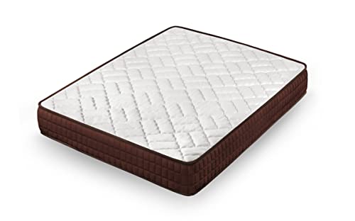 Cama express Matratze Viscosoft Ergos | anpassungsfähig, unabhängig von Betten, Polyurethan, weiß und braun, 140x190 cm von Cama express